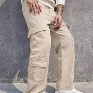 Men Stylish and Utilitarian Pocket Loose Fit Cargo Pant